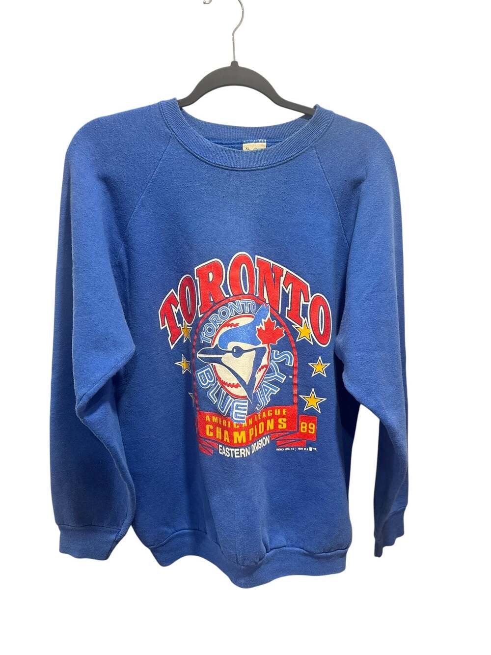 Fruit of the Loom Blue Toronto Blue Jays Graphic Crewneck Sweatshirt